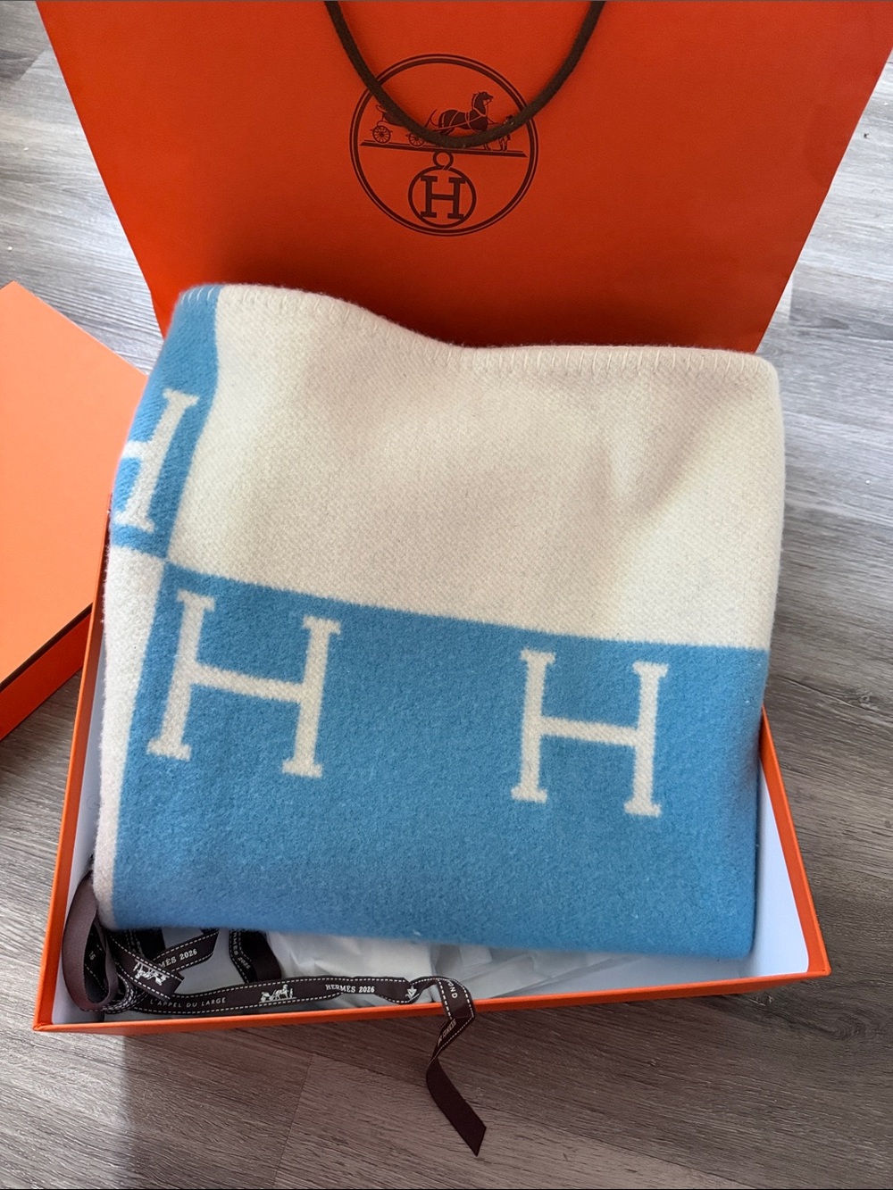 Hermes Avalon Baby Blanket